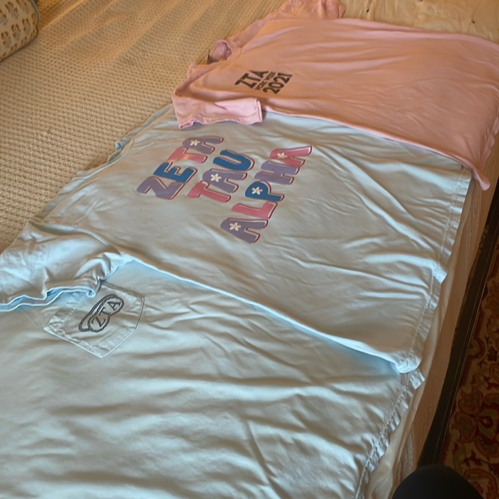 Zeta tau alpha bundle of 3 t shirts